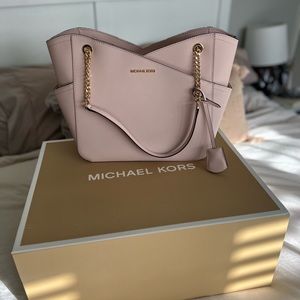 Michael Kors Jet Set Large Saffiano Leather Shoulder Bag